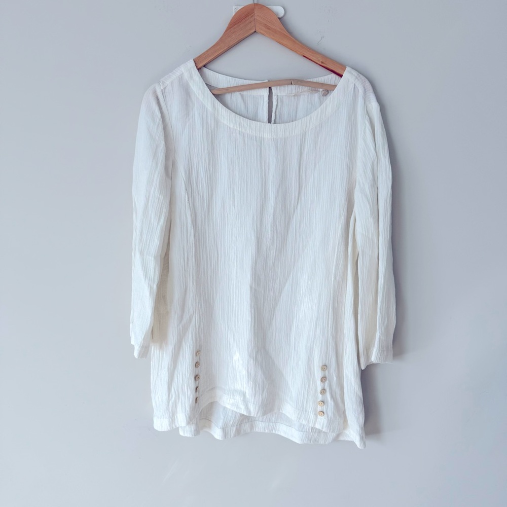 Soft Surroundings Oceo Gauze Tunic - Picture 3 of 14